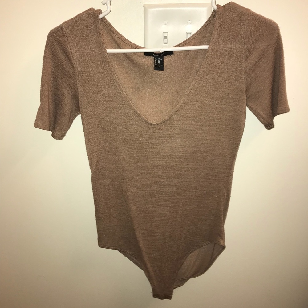 Tan/Brown Bodysuit